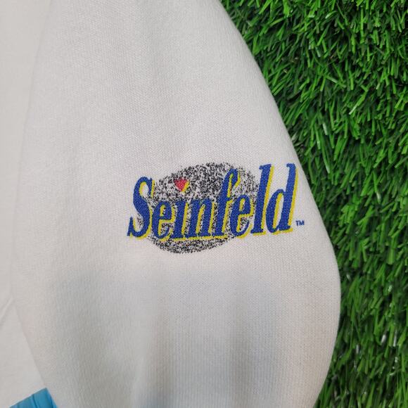 VTG 1993 Seinfeld "The Kramer" Sweatshirt Mens L/XL Cropped Boxy Fit USA - Picture 5 of 15